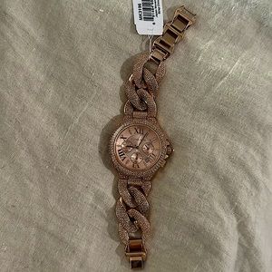 Michael Kors rose gold Diamond watch